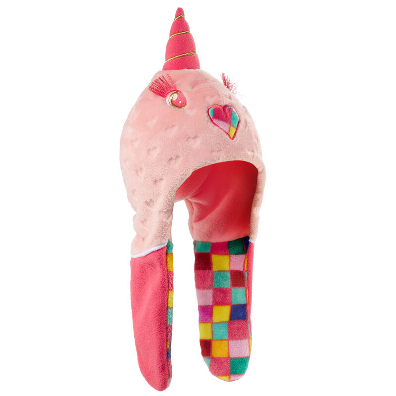 Gorro de invierno peruano de Niños Unicornio rosa