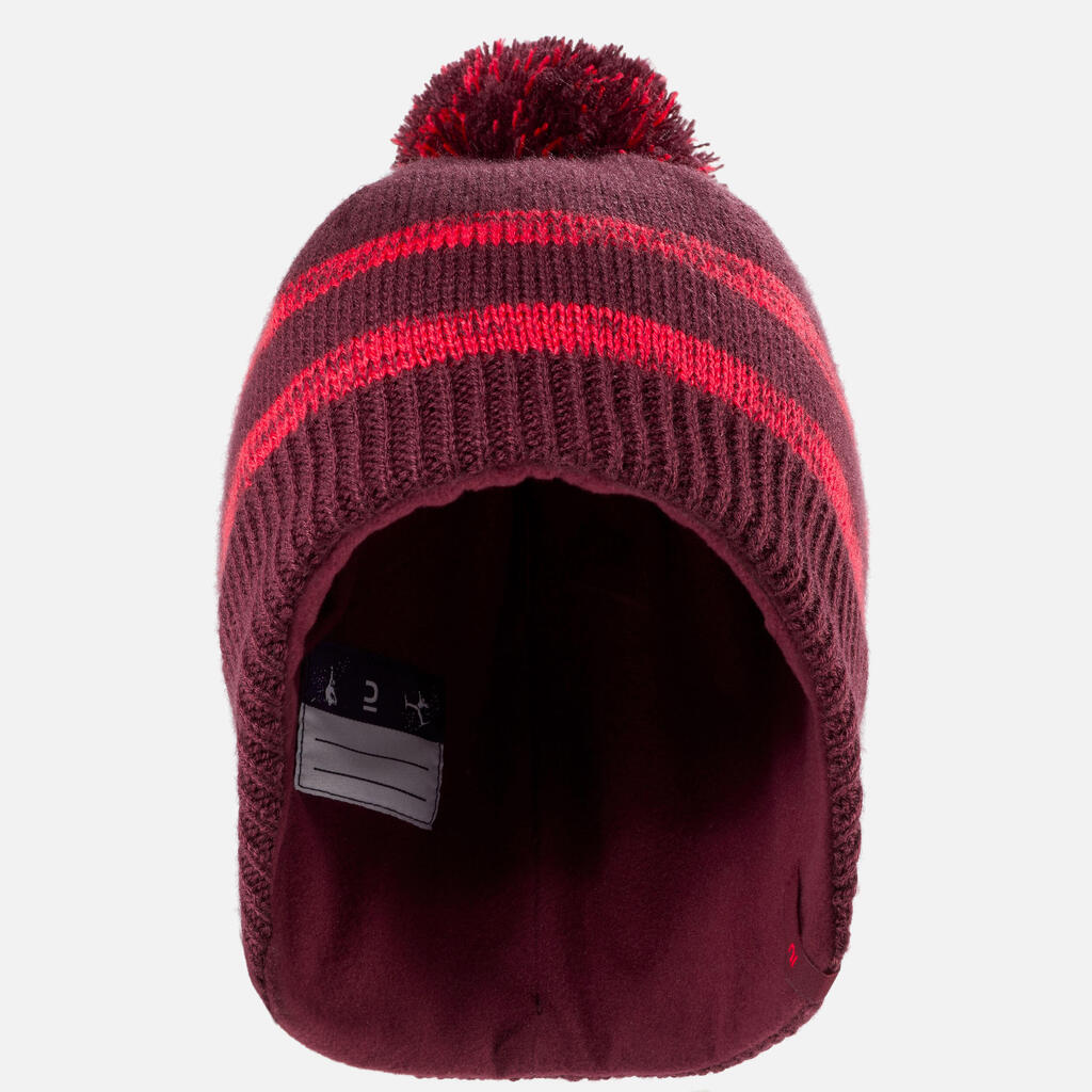 KIDS’ WARM HAT - FLAP LILAC