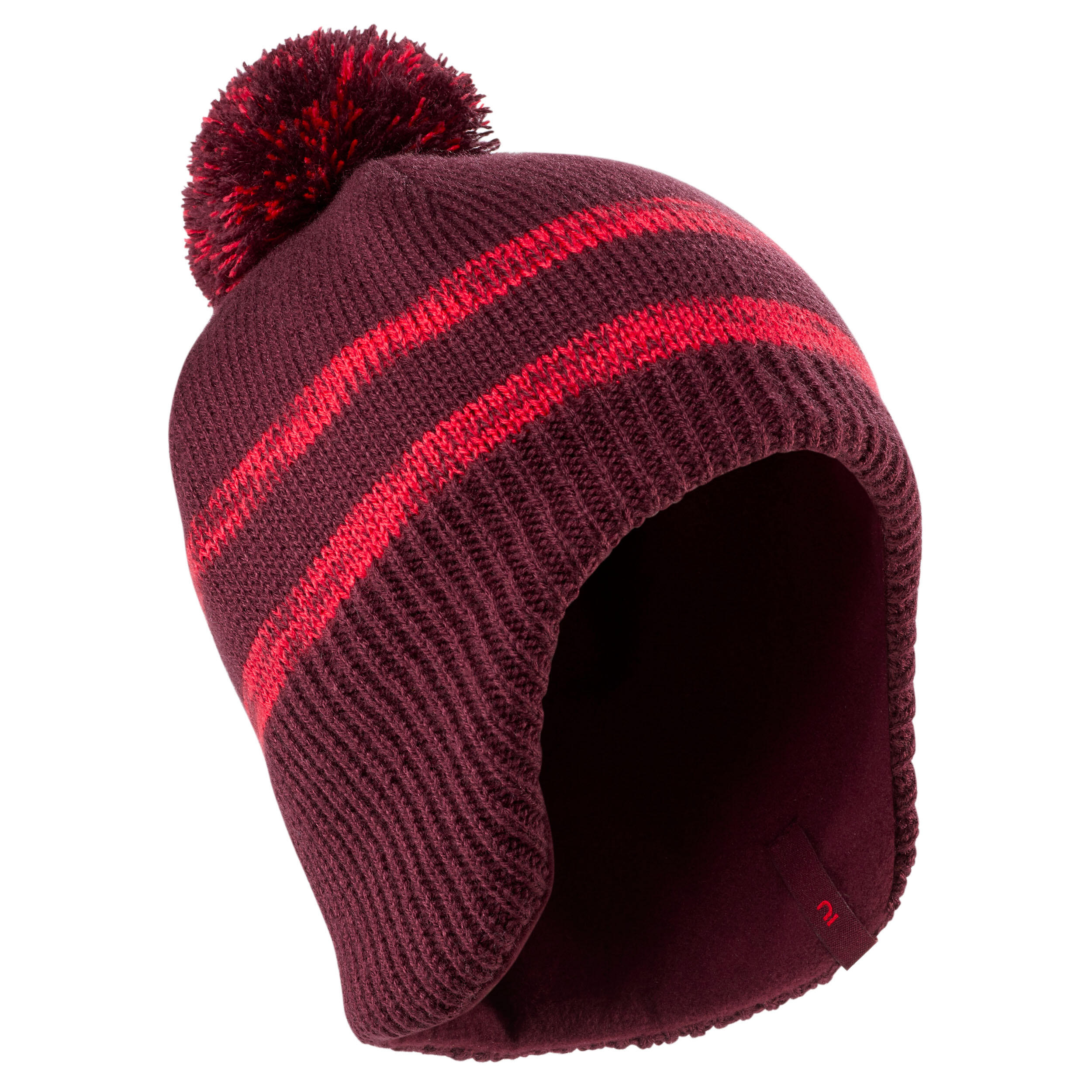 KIDS’ SKI HAT FLAP - BURGUNDY 1/9