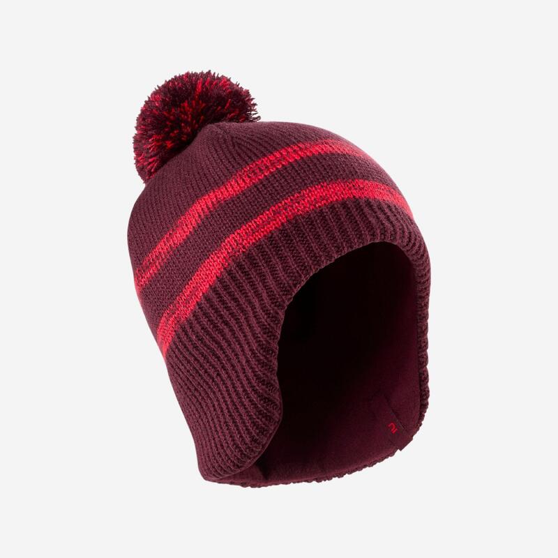 Gorro de invierno Bebé Flap Burdeos