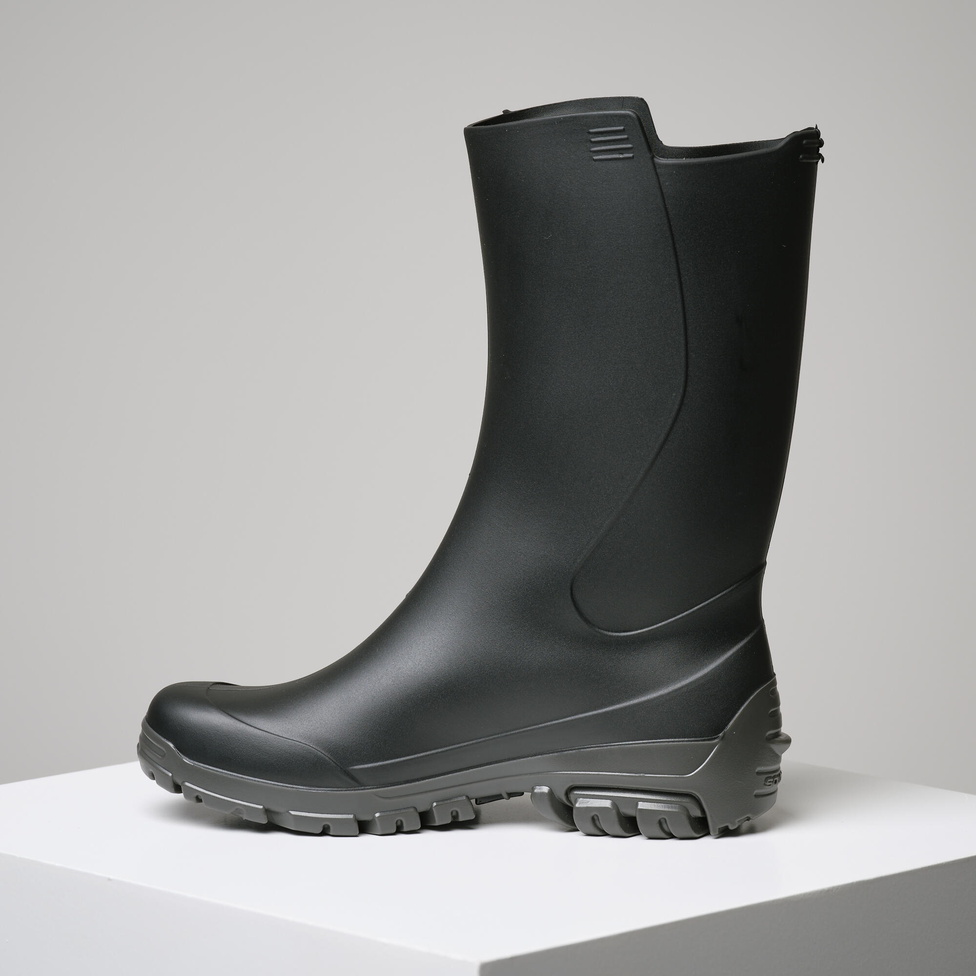 Bottes de pluie de chasse - PVC 100 Noir - SOLOGNAC