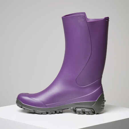 Trumpi vaikiški guminiai batai „100“, violetiniai