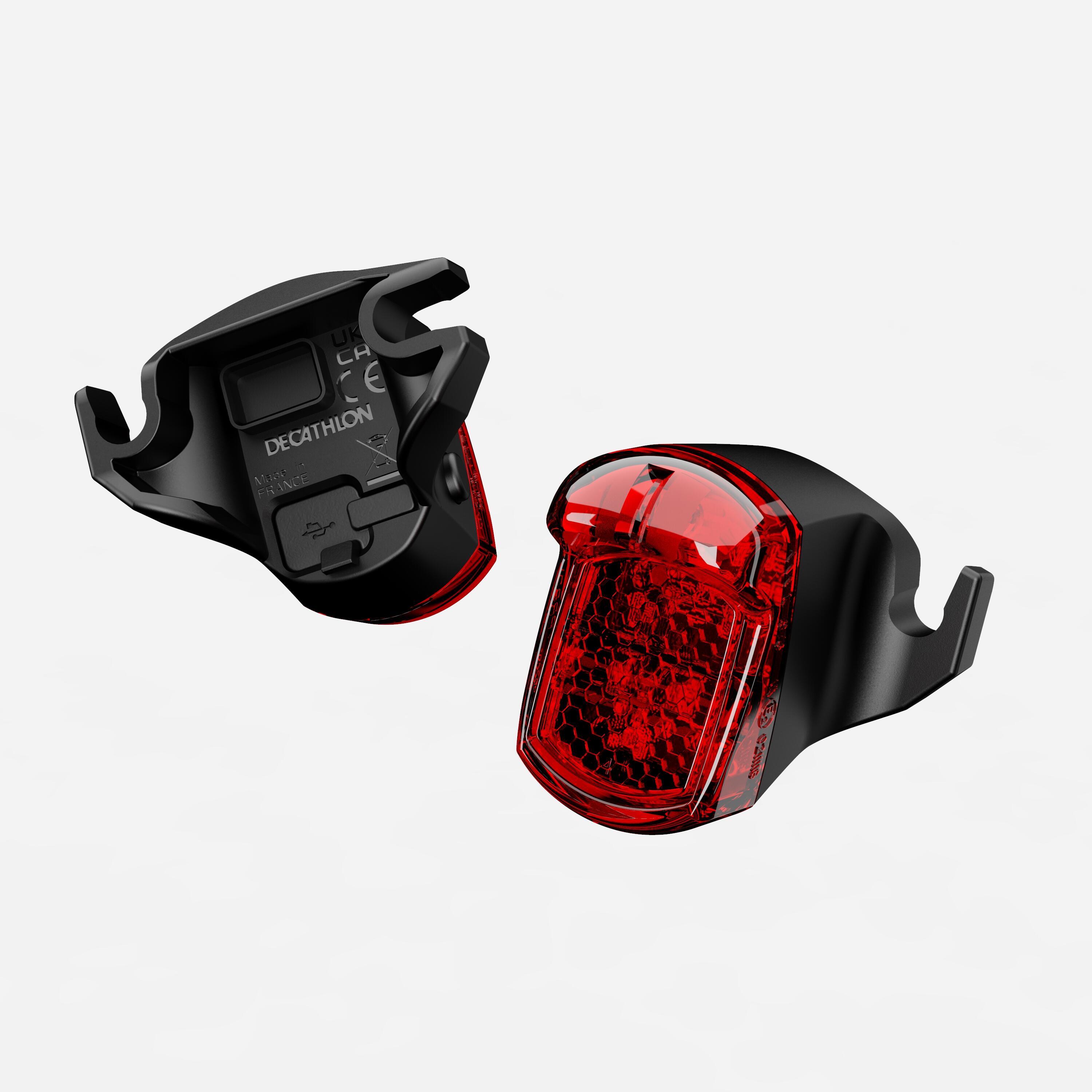 Fahrradbeleuchtung Rücklicht RL510S LED USB für Sattelschienen  3/13
