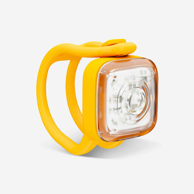 Battery-Powered Front/Rear Bike Light - Yellow