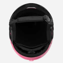 H-KID 550 CHILDREN'S SKI HELMET WITH VISOR GLITTER PINK