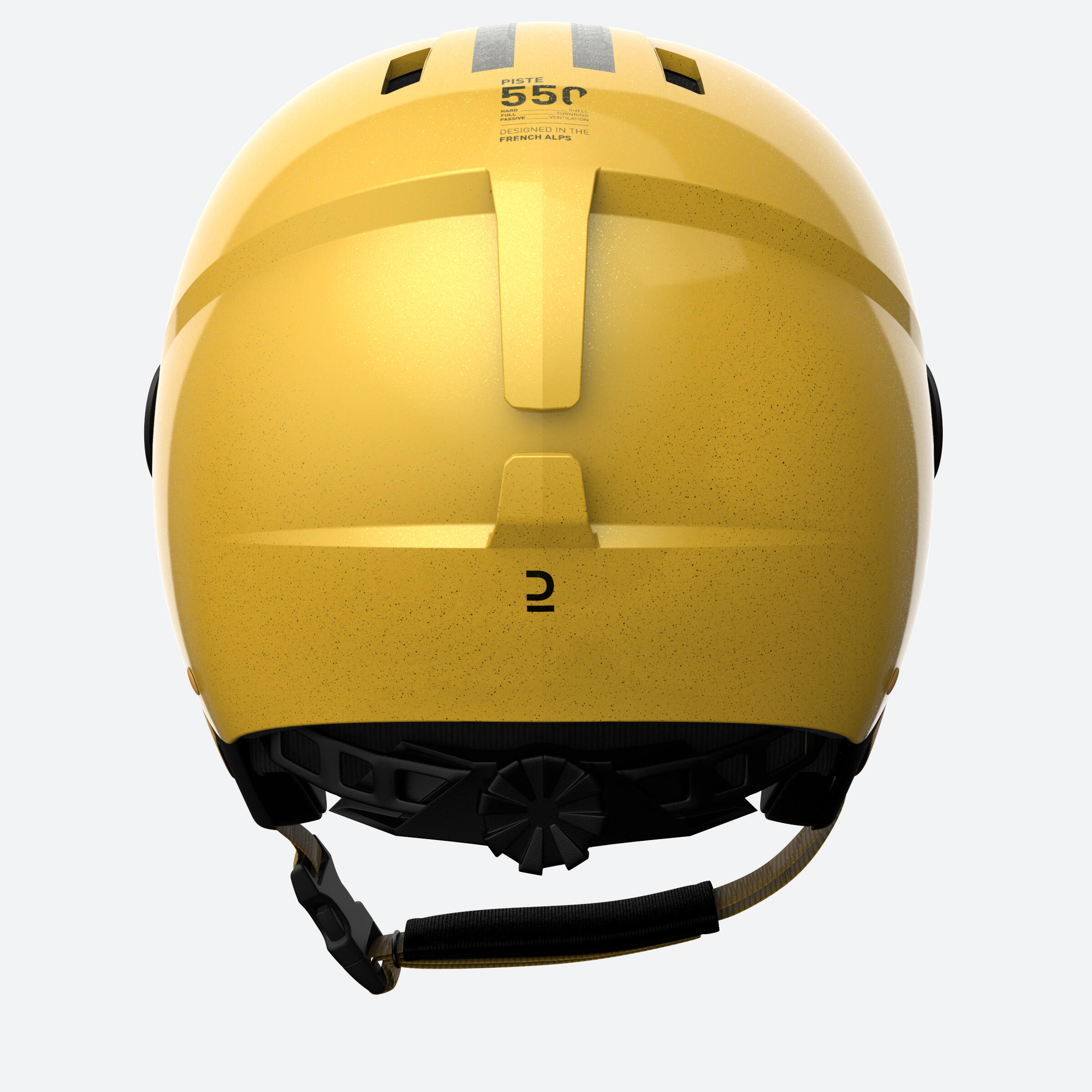 Kids’ ski helmet, H-KID 550 - Yellow stripes 3/9