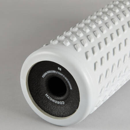 Soft Massaging Foam Roller - Light Grey