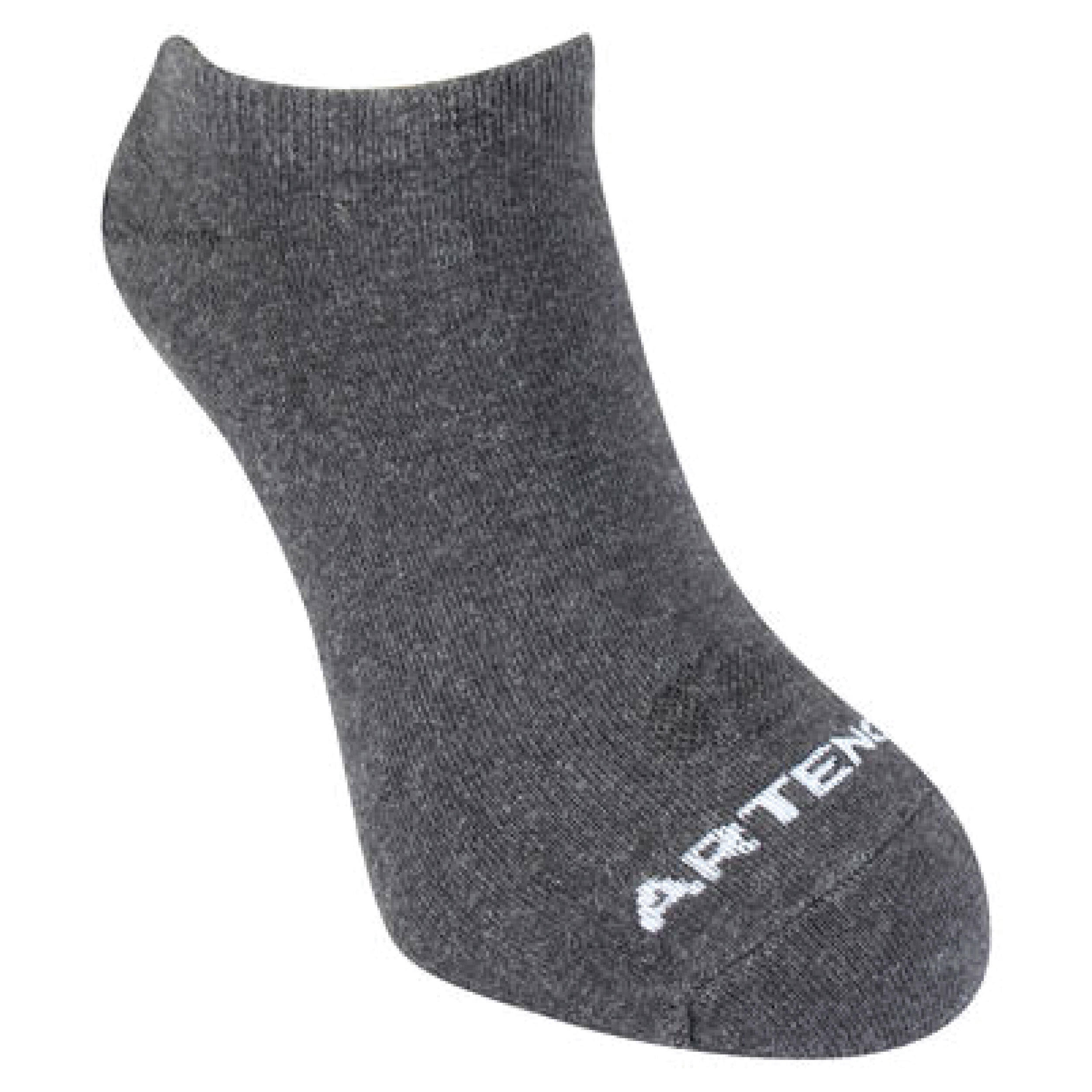 Tennis Socks RS160 Low Ankle x1 Grey