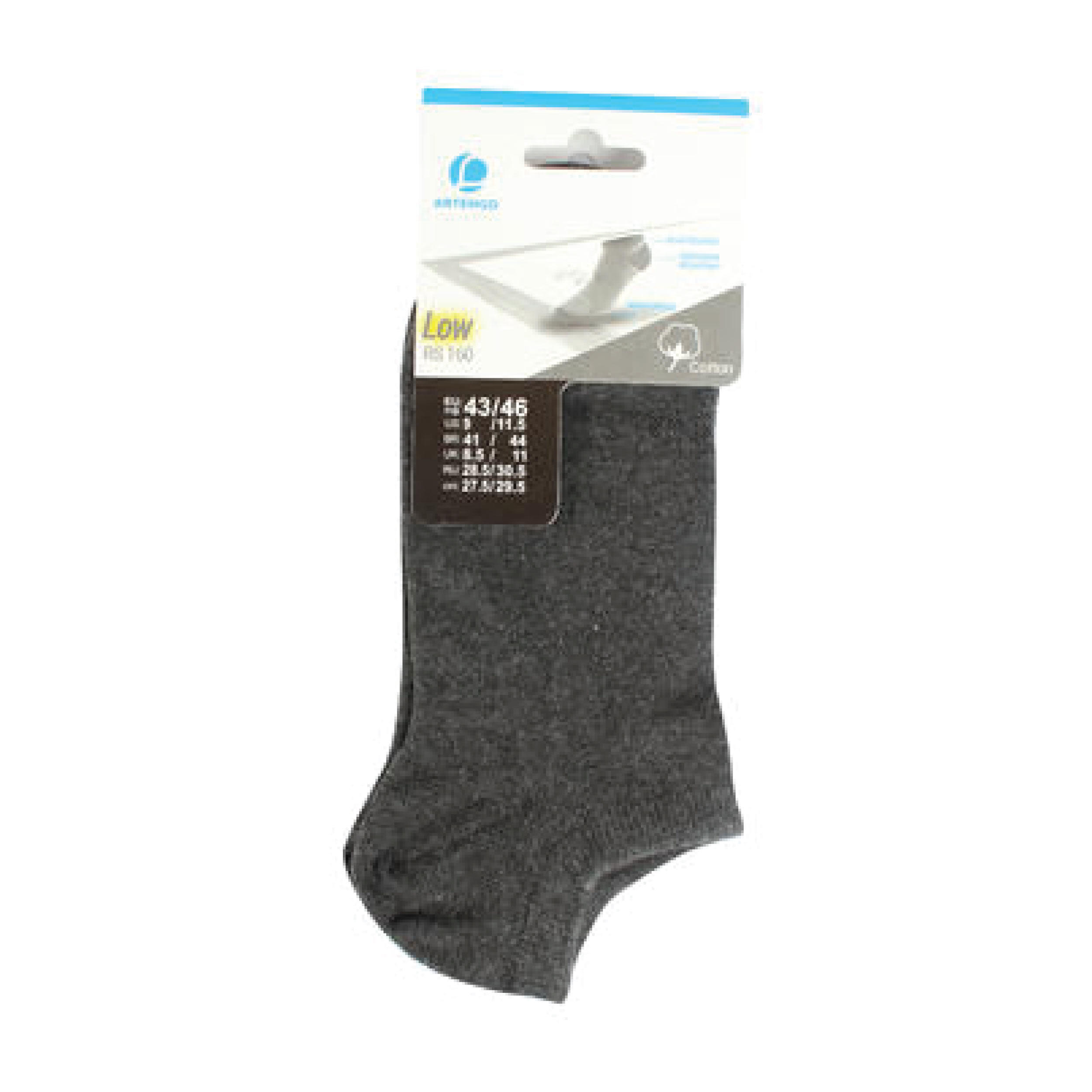 Tennis Socks RS160 Low Ankle x1 Grey