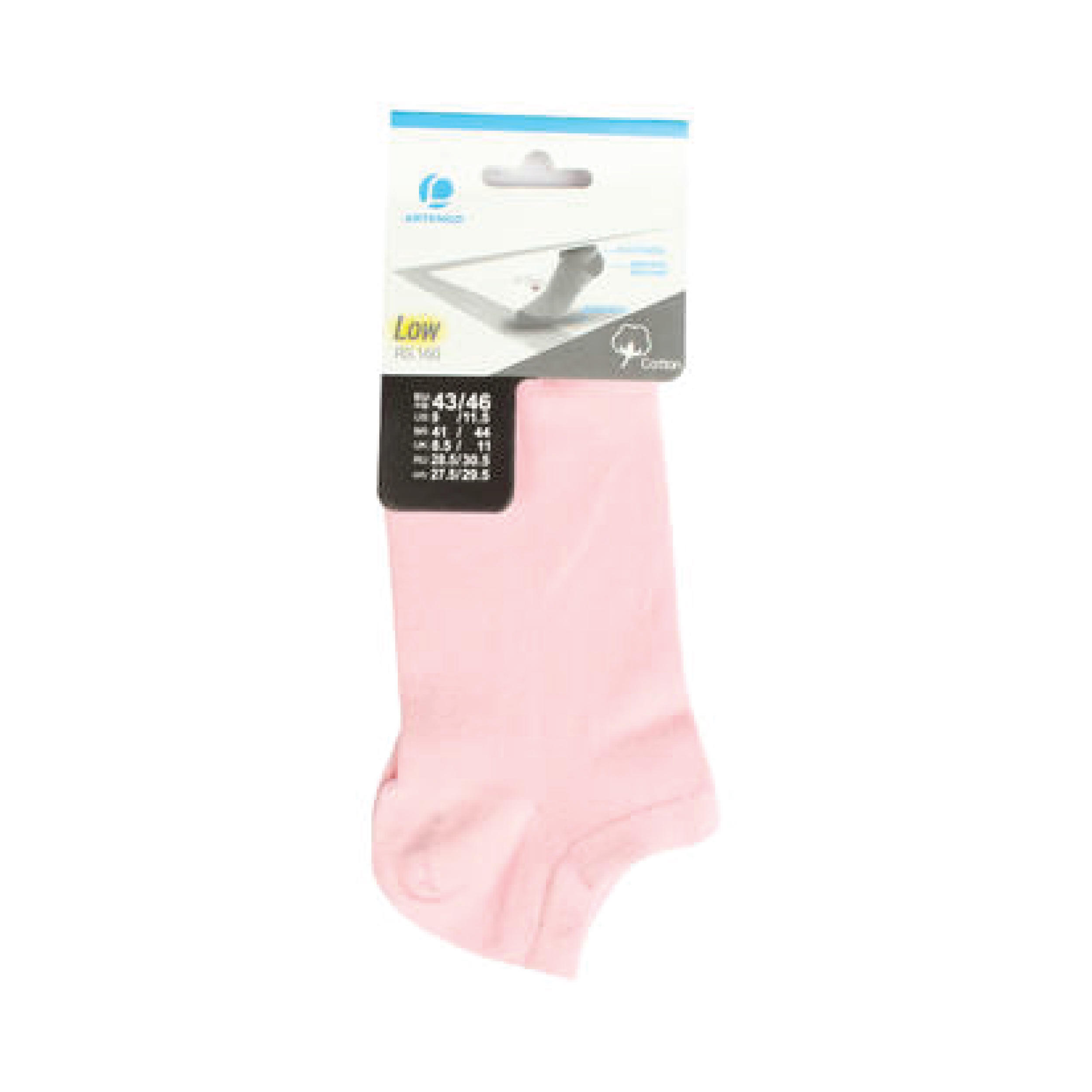 Tennis Socks RS160 Low Ankle x1 Pink