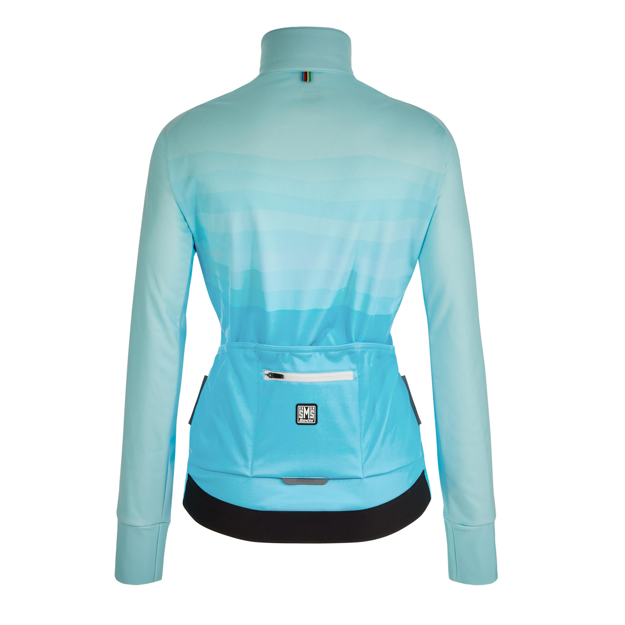 GIACCA INVERNALE CICLISMO DONNA SANTINI AZZURRA UCI 3/12