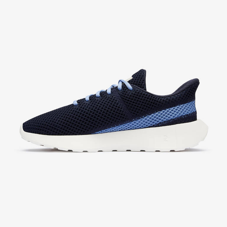 Sepatu Jalan Pria Kalenji Be Fresh Trainers - Biru Navy