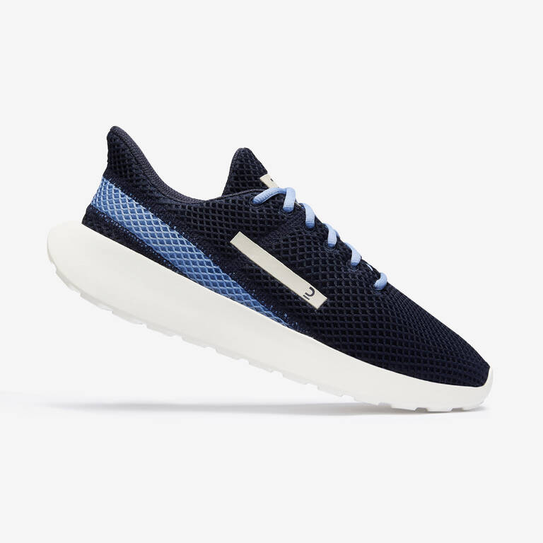 Sepatu Jalan Pria Kalenji Be Fresh Trainers - Biru Navy