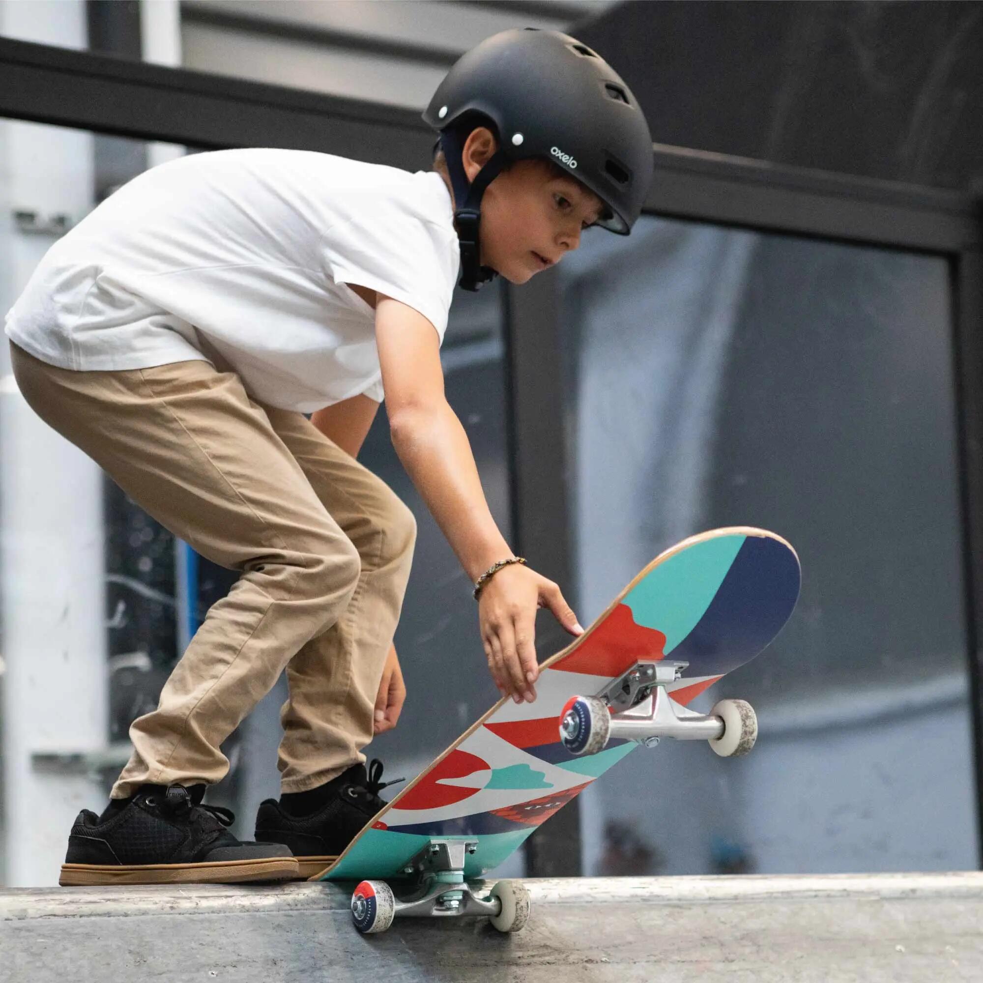 Dětský skateboard CP100 Mid Geometric velikost 7,6" 8–12 let 10/13
