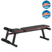 Gym Foldable Weight Training Bench 500 Black Brown