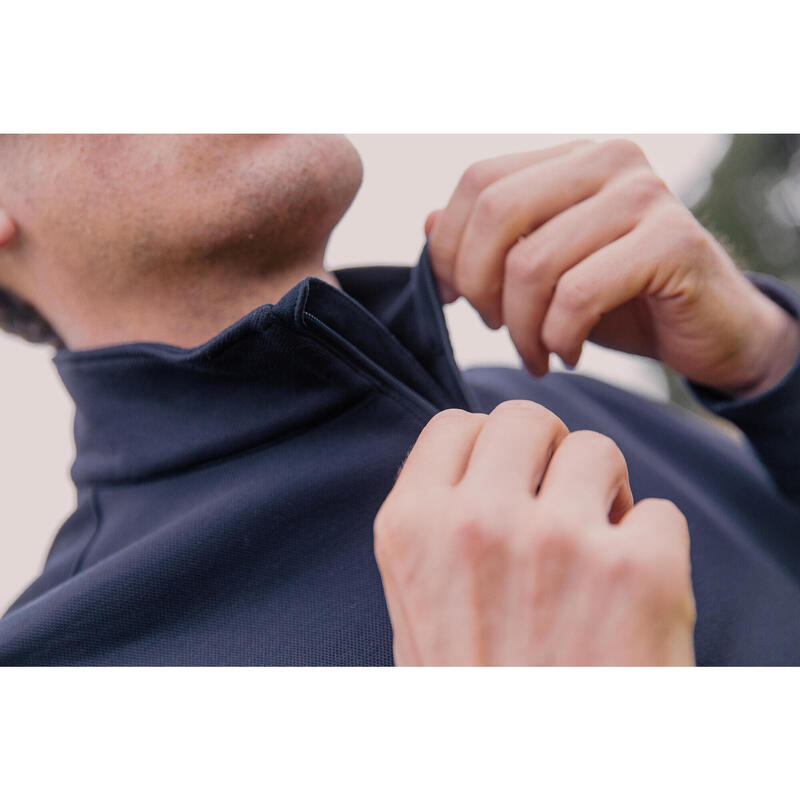 Golfsweater voor heren MW500 marineblauw