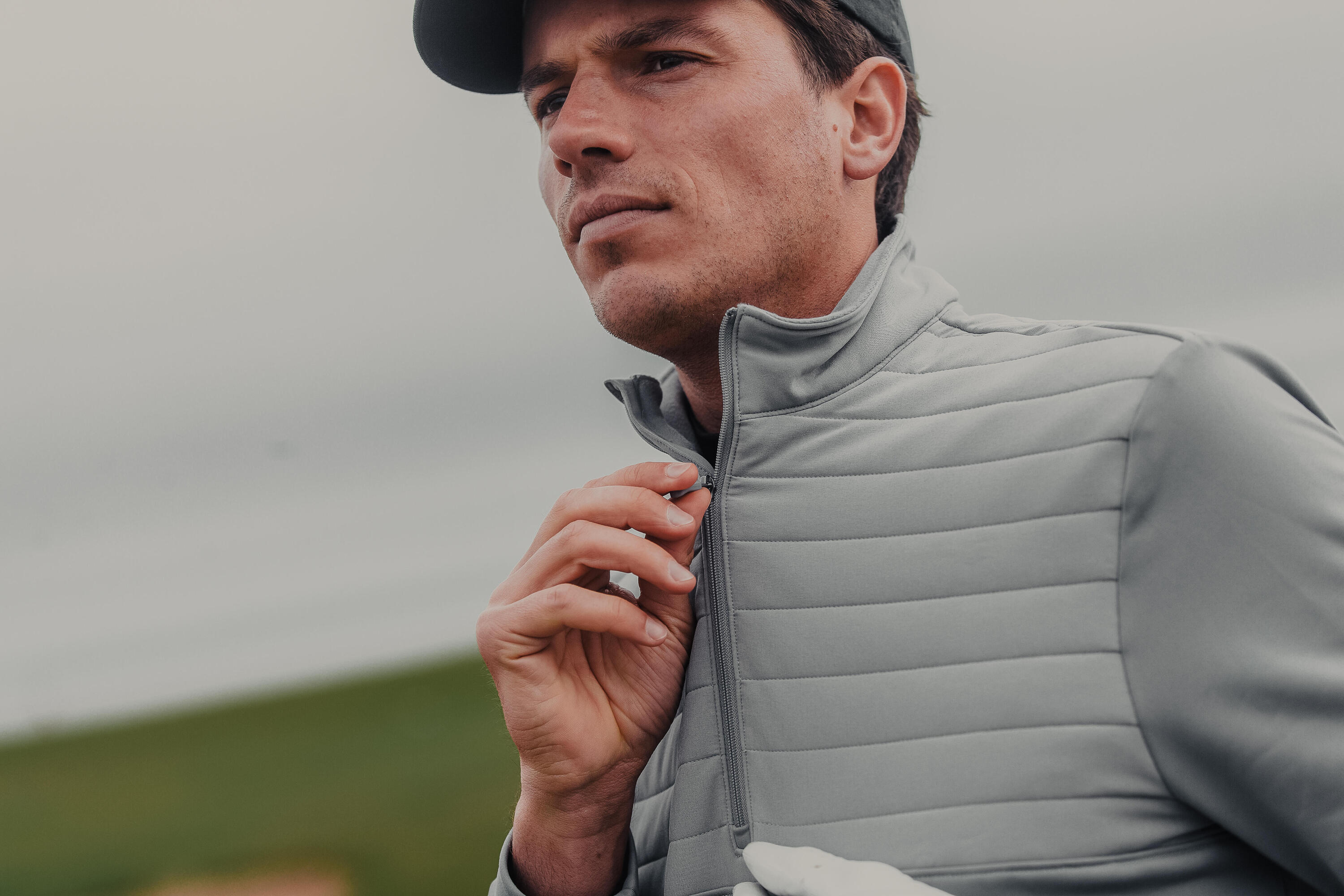 Sweat golf homme, CW500 gris 6/7