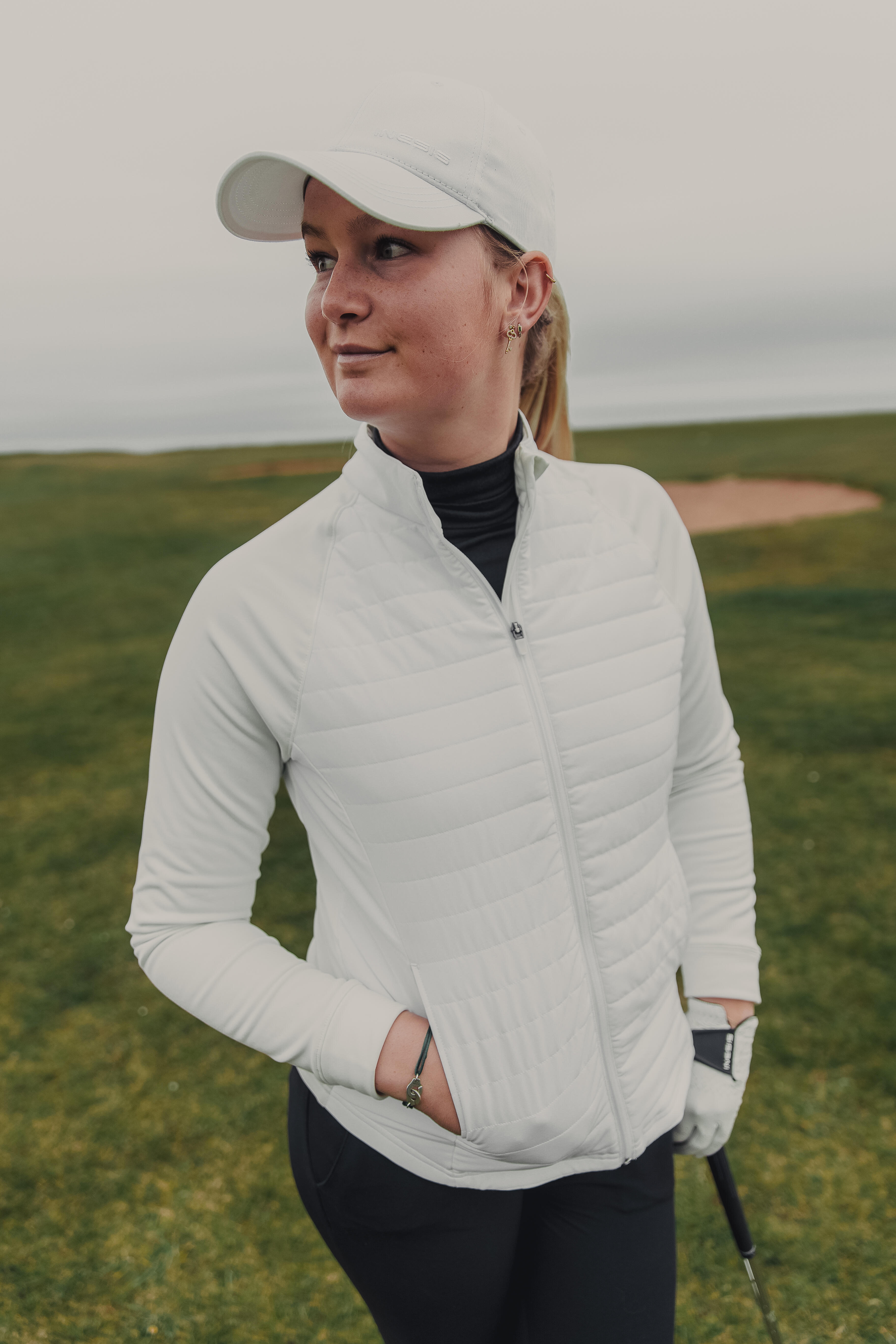 Veste de golf femme – CW 500 blanc - INESIS