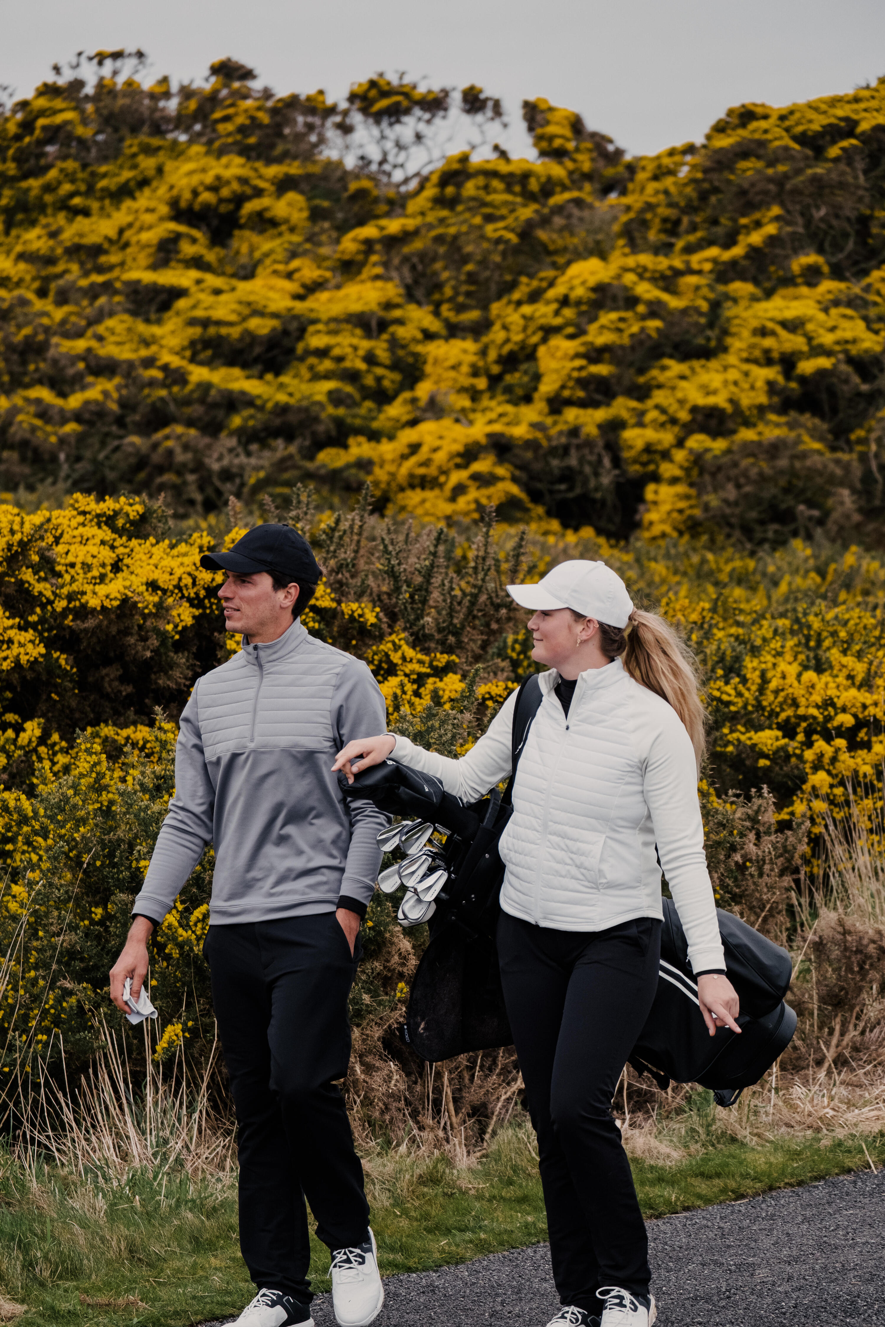 Veste hiver golf Femme - CW500 blanc cassé 7/9