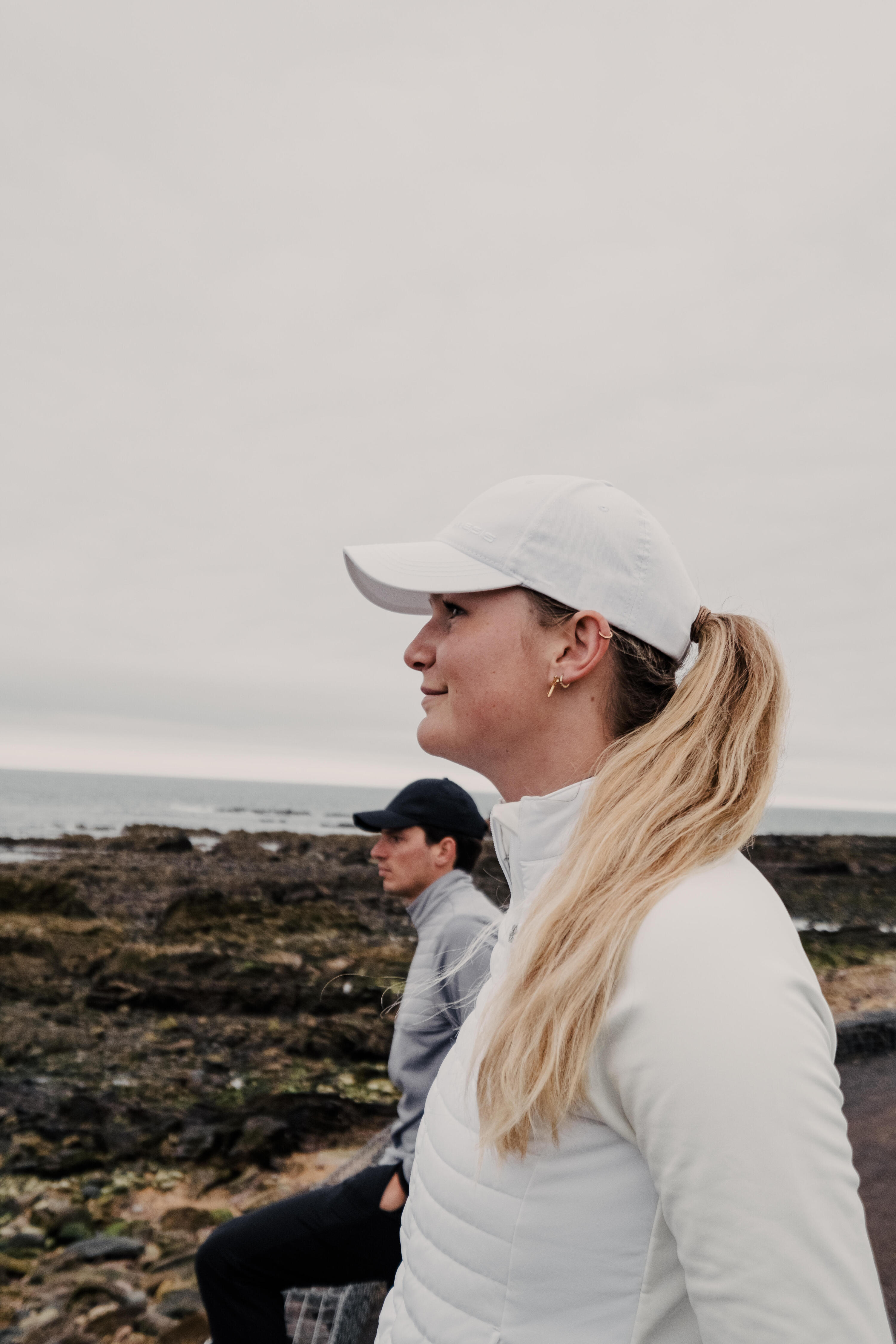 Veste hiver golf Femme - CW500 blanc cassé 8/9