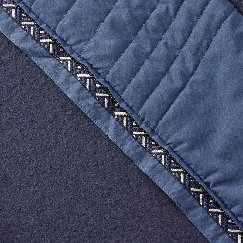 Sweat à capuche de randonnée femme, NH500 Hybrid bleu