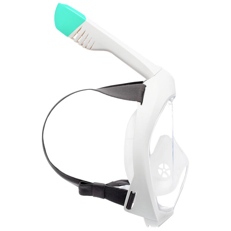Masque easybreath snorkeling de surface adulte - 500  gris avec sac