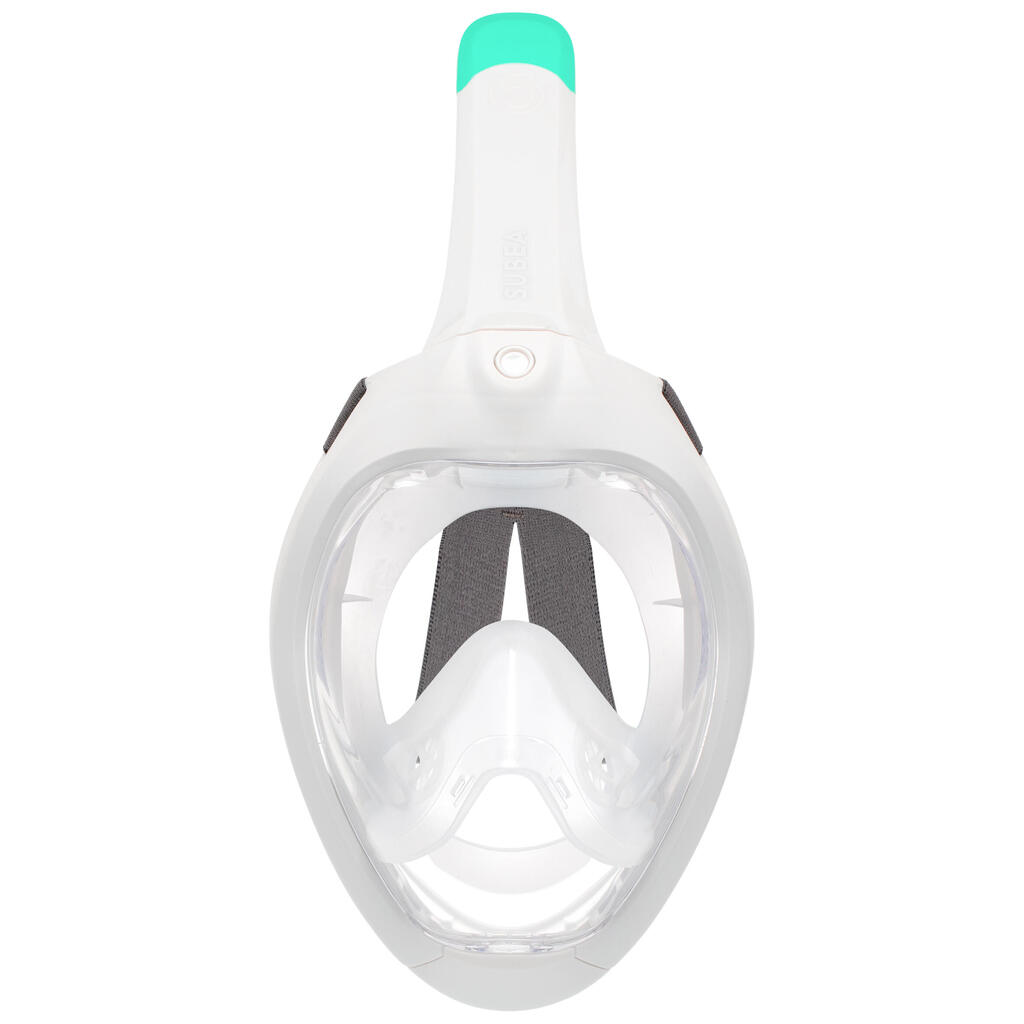 Masque easybreath snorkeling de surface adulte - gris. sans sac