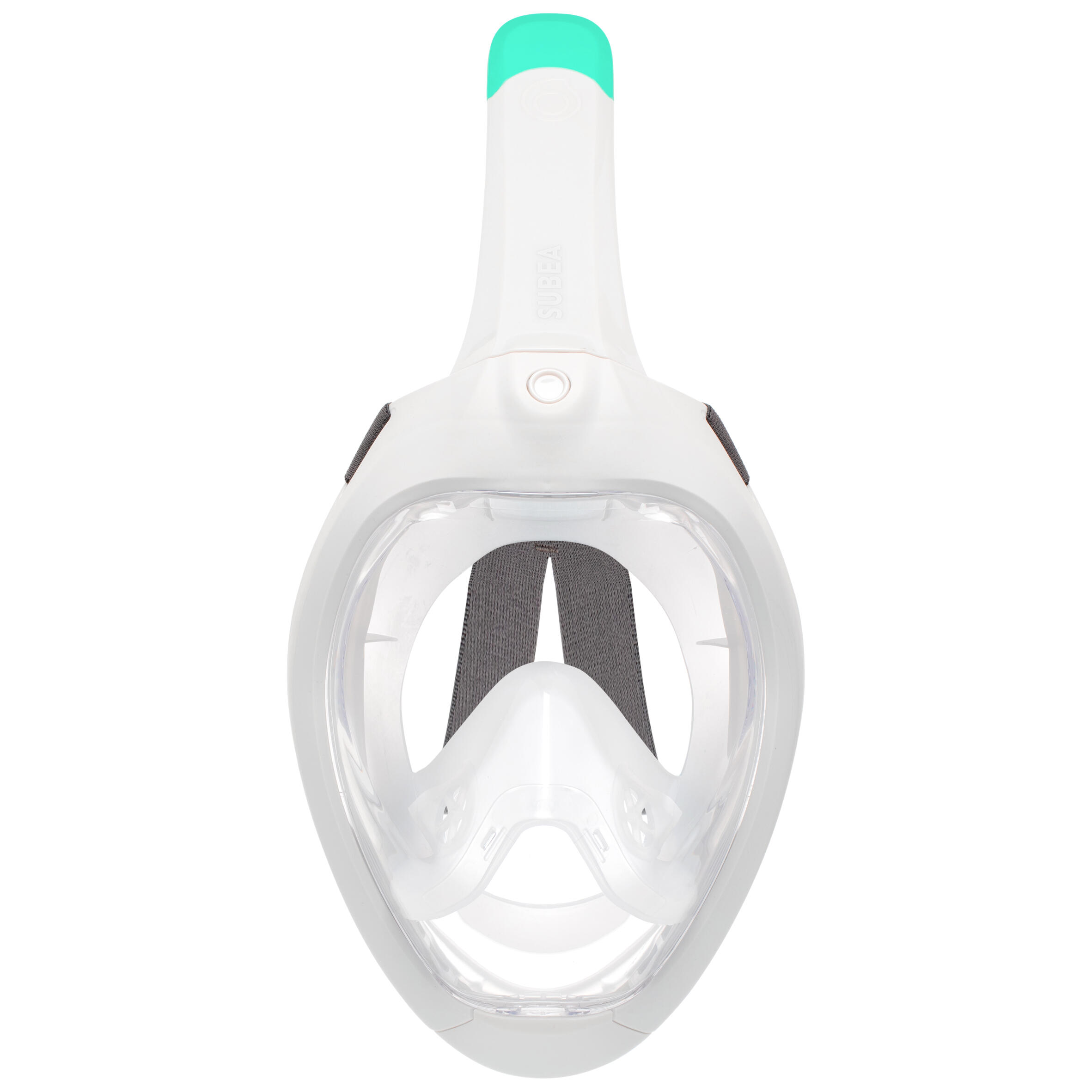 Snorkel Mask EasyBreath 500 Grey Foggy blue, Lunar grey, Subea