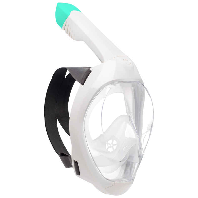 Schnorchelmaske Damen/Herren mit Tasche - Easybreath 500 grau