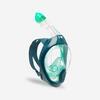 Snorkelmasker met geluidsventiel voor volwassenen Easybreath 540 groen spikkels