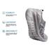 PW 100 Men Walking Shoes - Breathable Mesh, Lightweight, Flex-H Grooves - Grey