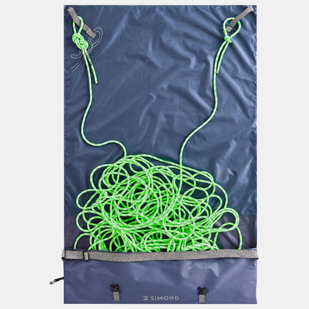MOUNTAINEERING AND CLIMBING HALF ROPE - ABSEIL ALPINISM 8.1 MM X 60M GREEN