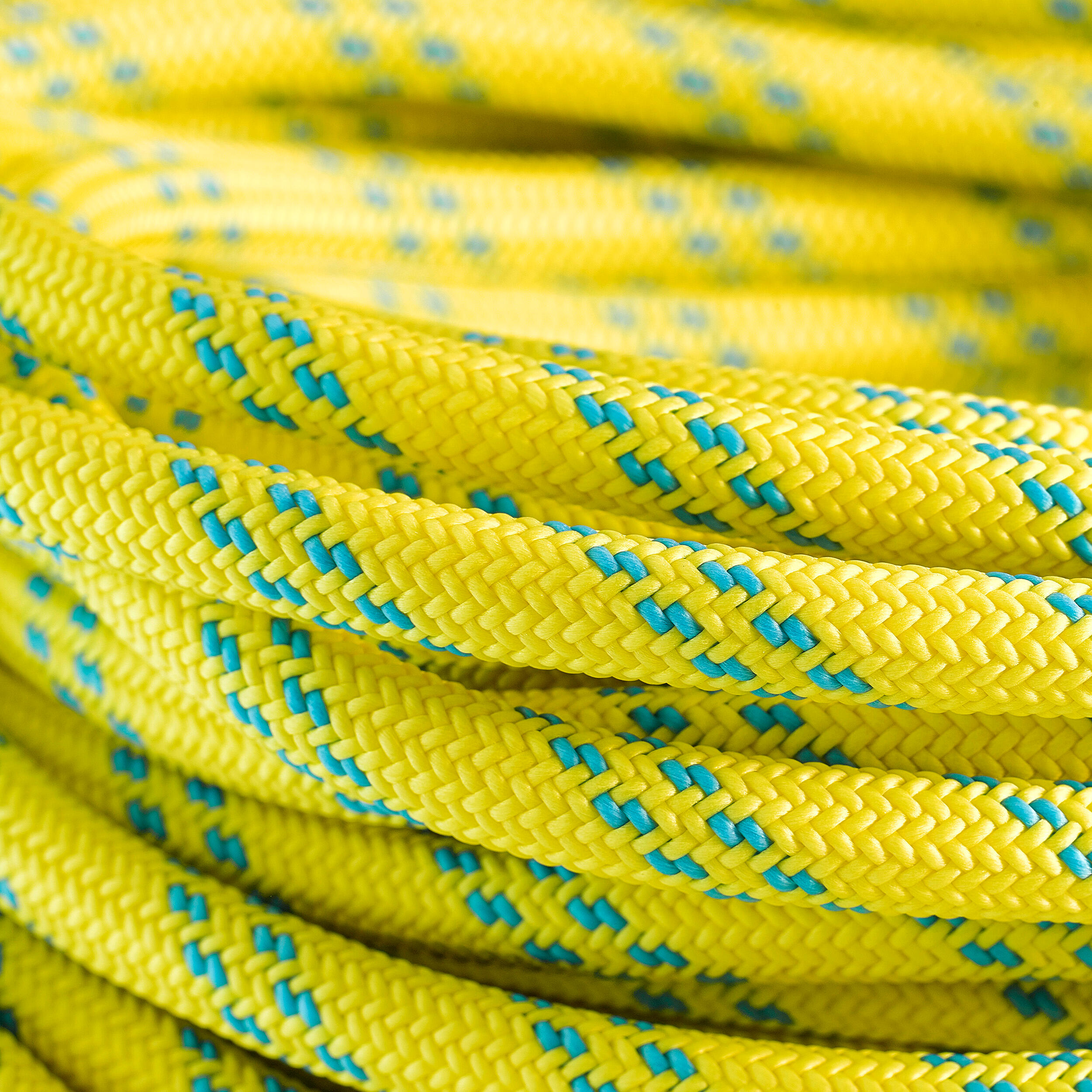 CLIMBING AND MOUNTAINEERING HALF ROPE - ABSEIL ICE 7.5 MM X 60M YELLOW 2/4