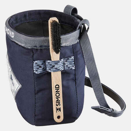 CLIMBING CHALK BAG VERTIKA CHALK-BARRIER SIZE L - BLUE