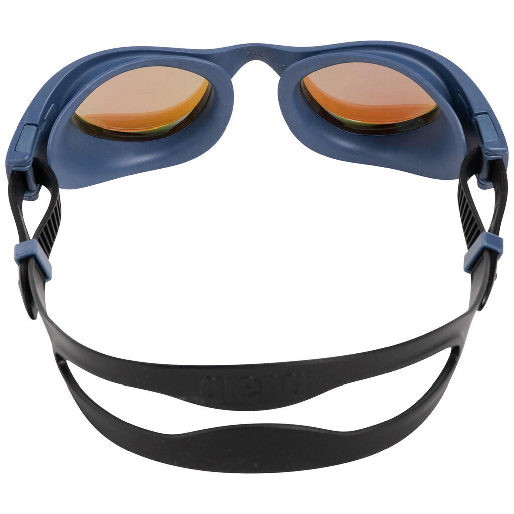 Plaukimo akiniai su veidrodiniais stiklais „Arena The One“, mėlyni