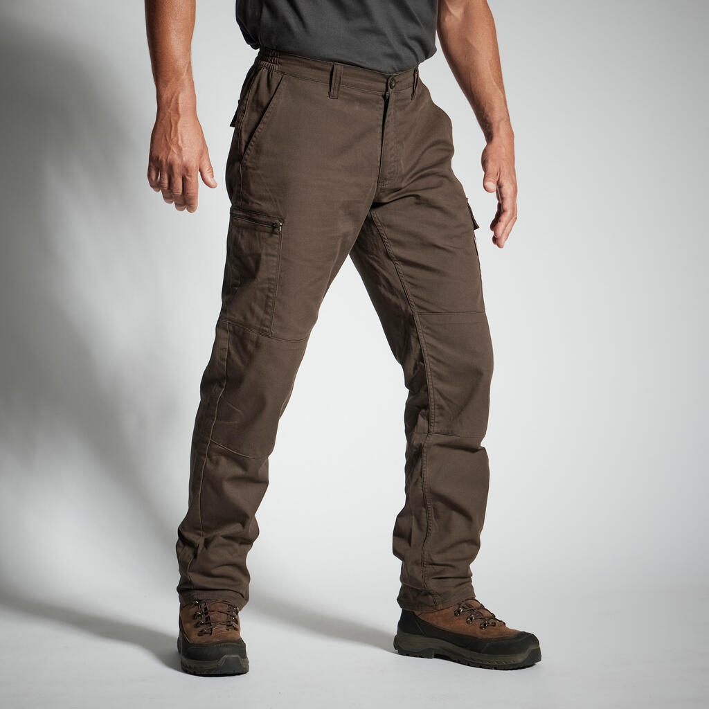 Resistant cargo trousers steppe 300 green marl