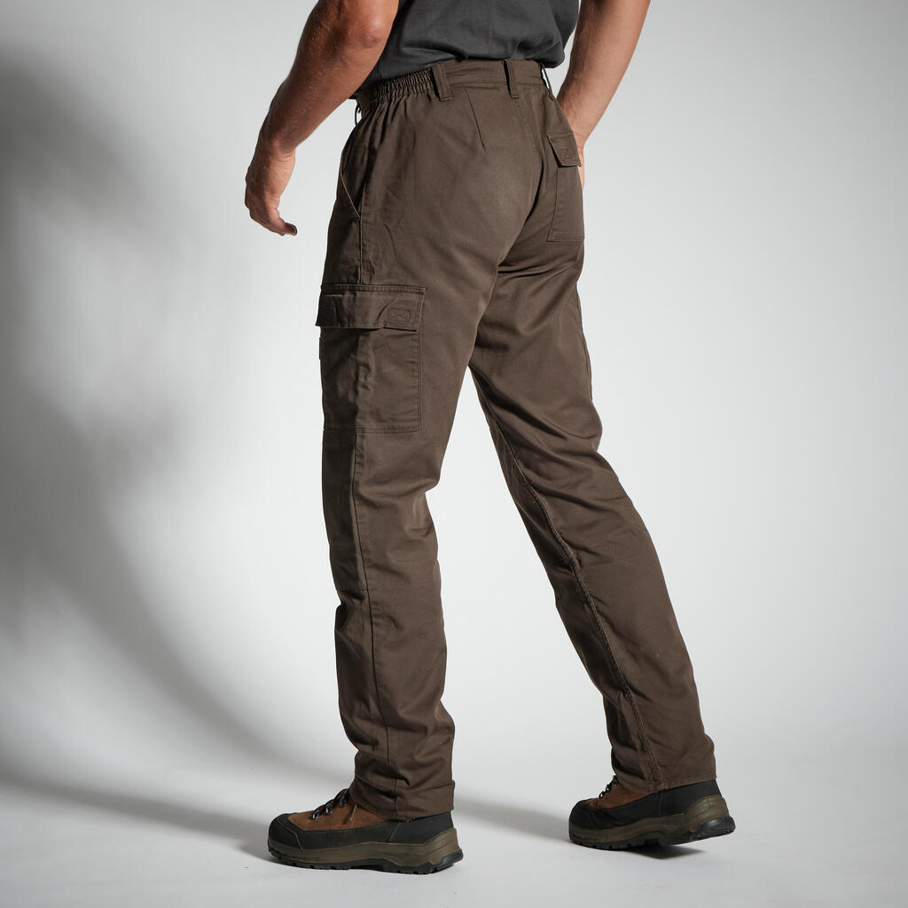 Resistant cargo trousers steppe 300 green marl