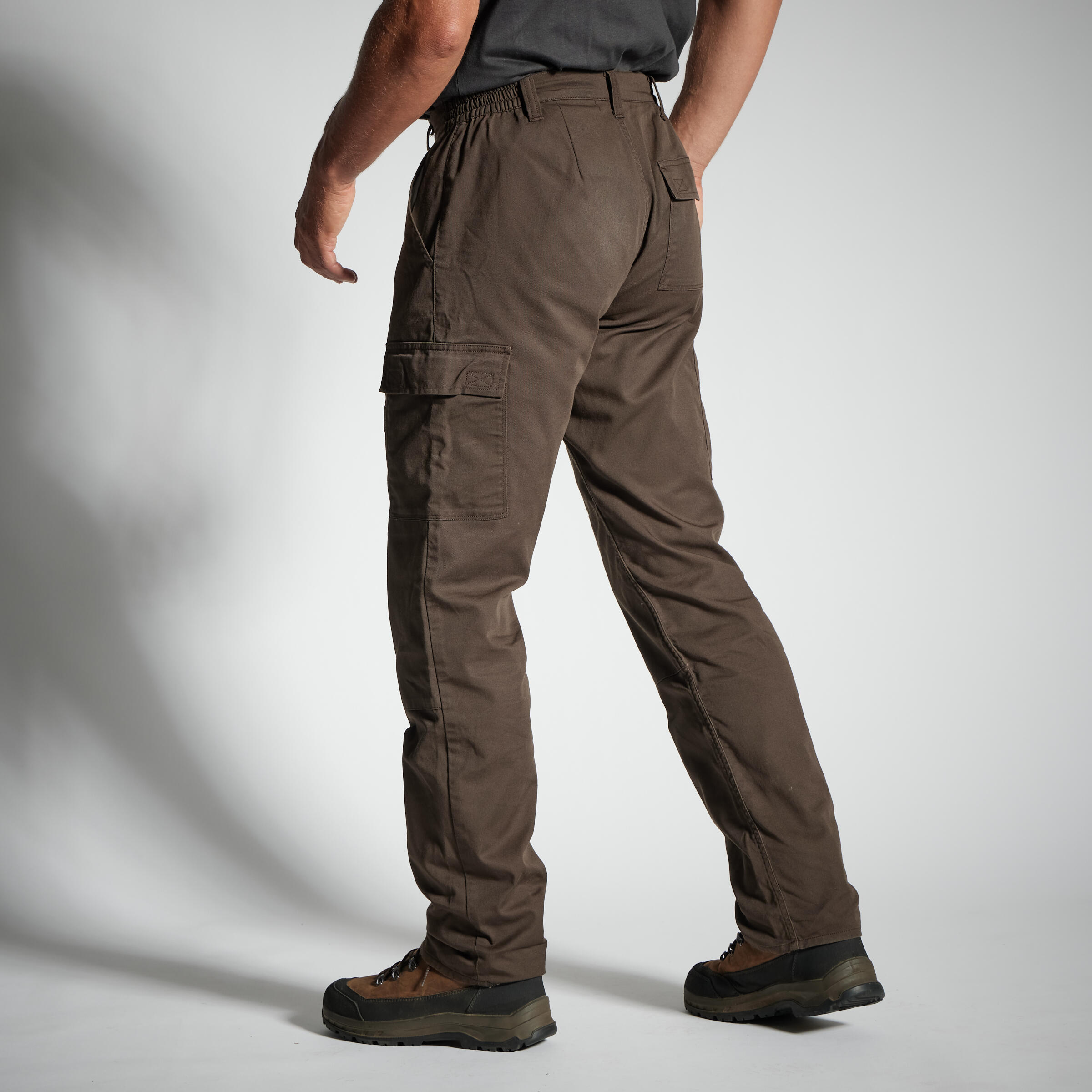 Resistant cargo trousers steppe 300 brown 11/17