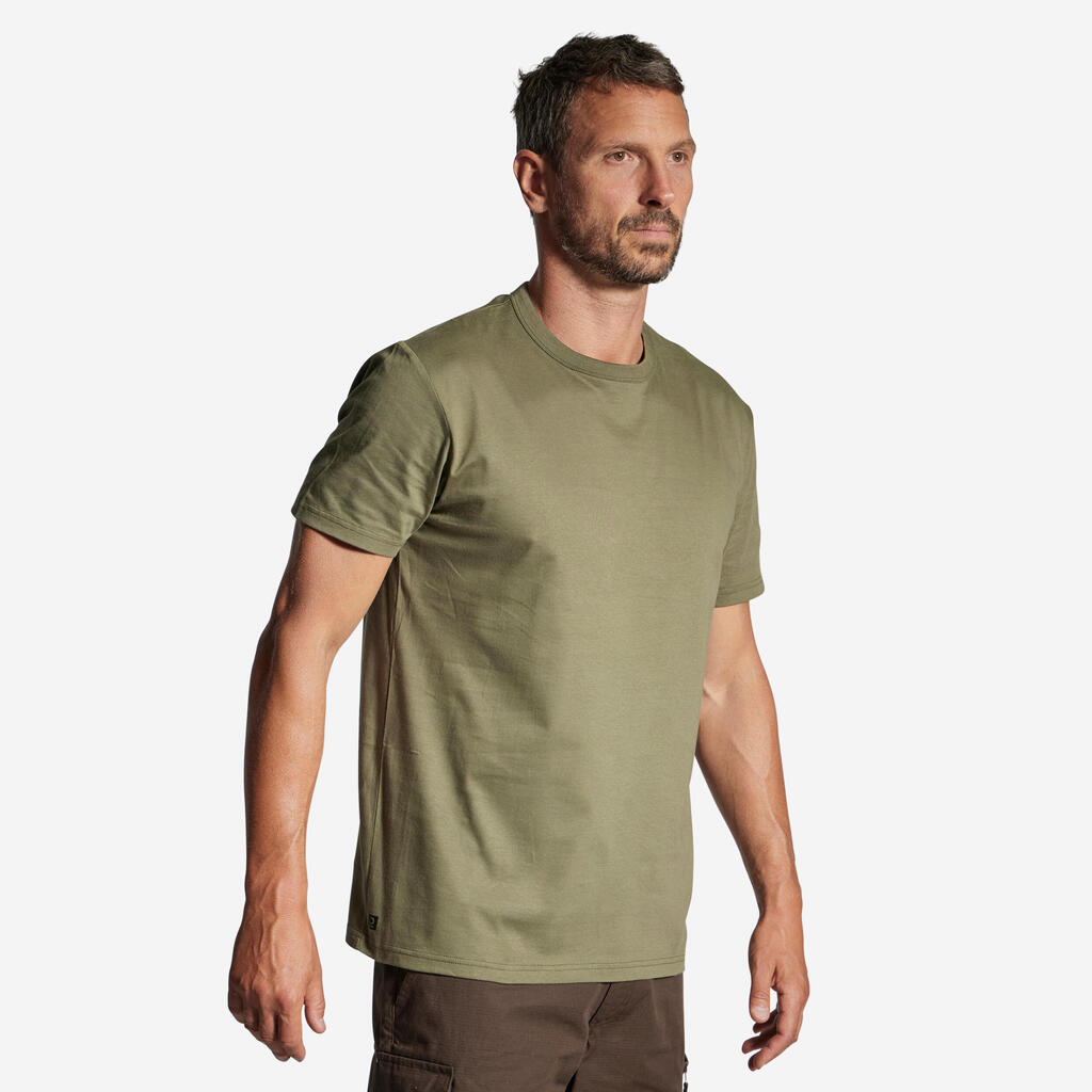 Patvarūs marškinėliai „100“, žali