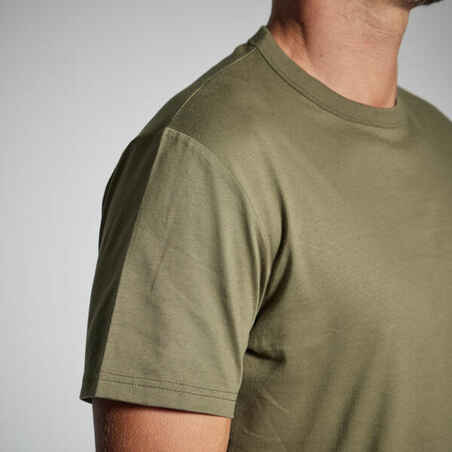 Patvarūs marškinėliai „100“, žali