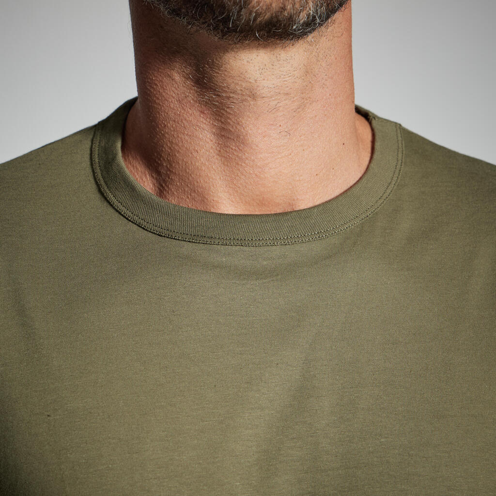 POLERA SOLOGNAC 100 ADULTO VERDE RESISTENTE