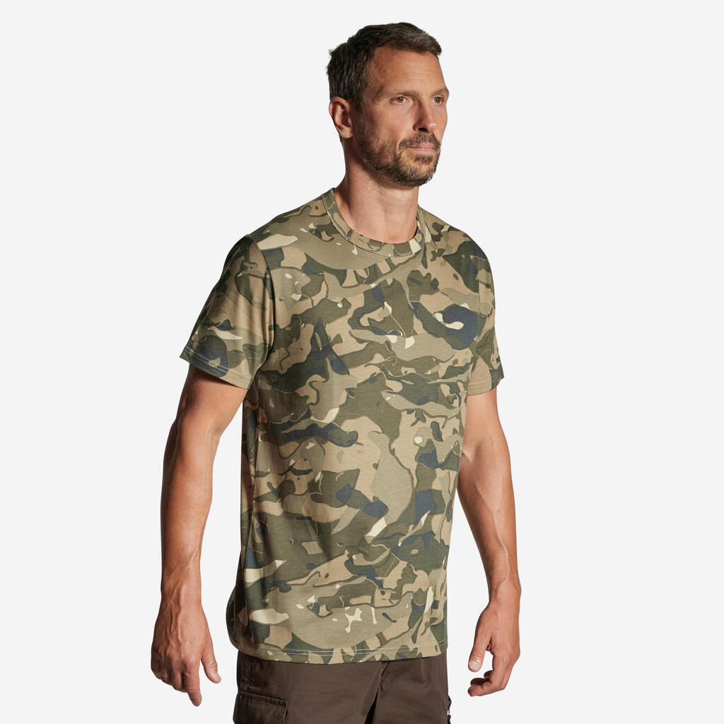 Playera Solognac 100 Woodland Camuflaje