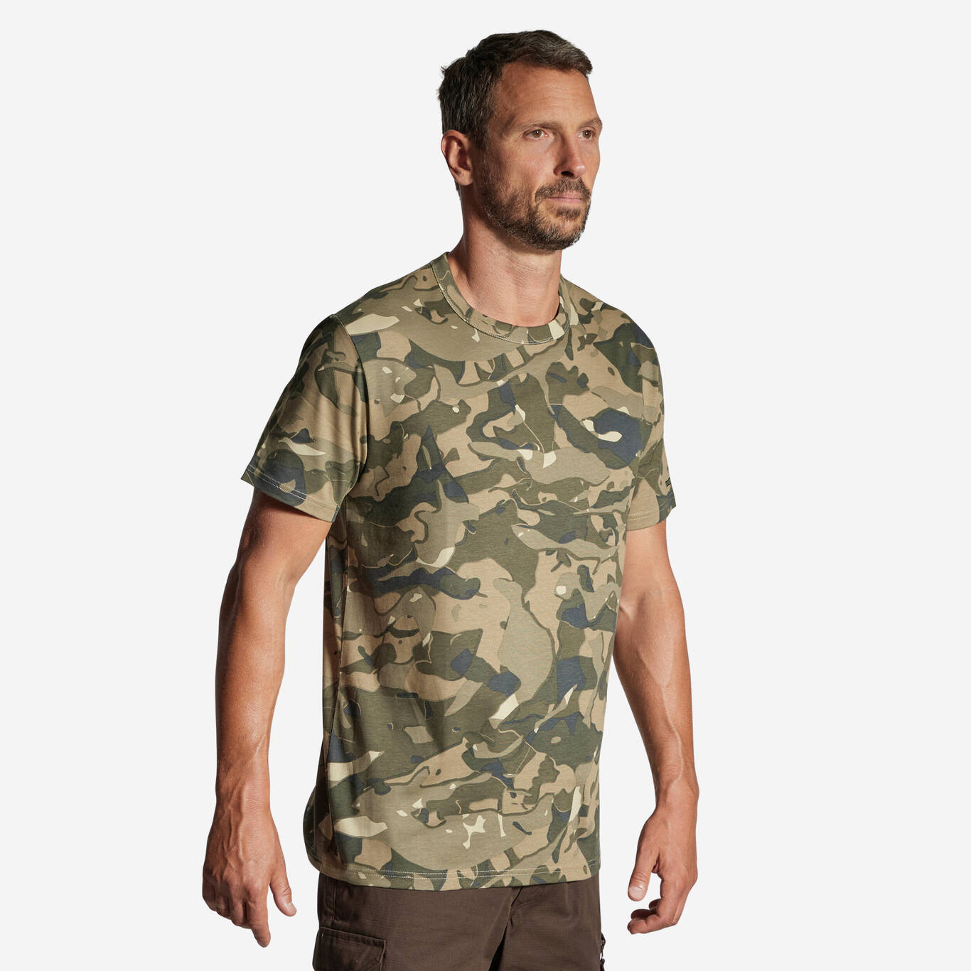 T-SHIRT DURABLE 100 CAMO WOODLAND