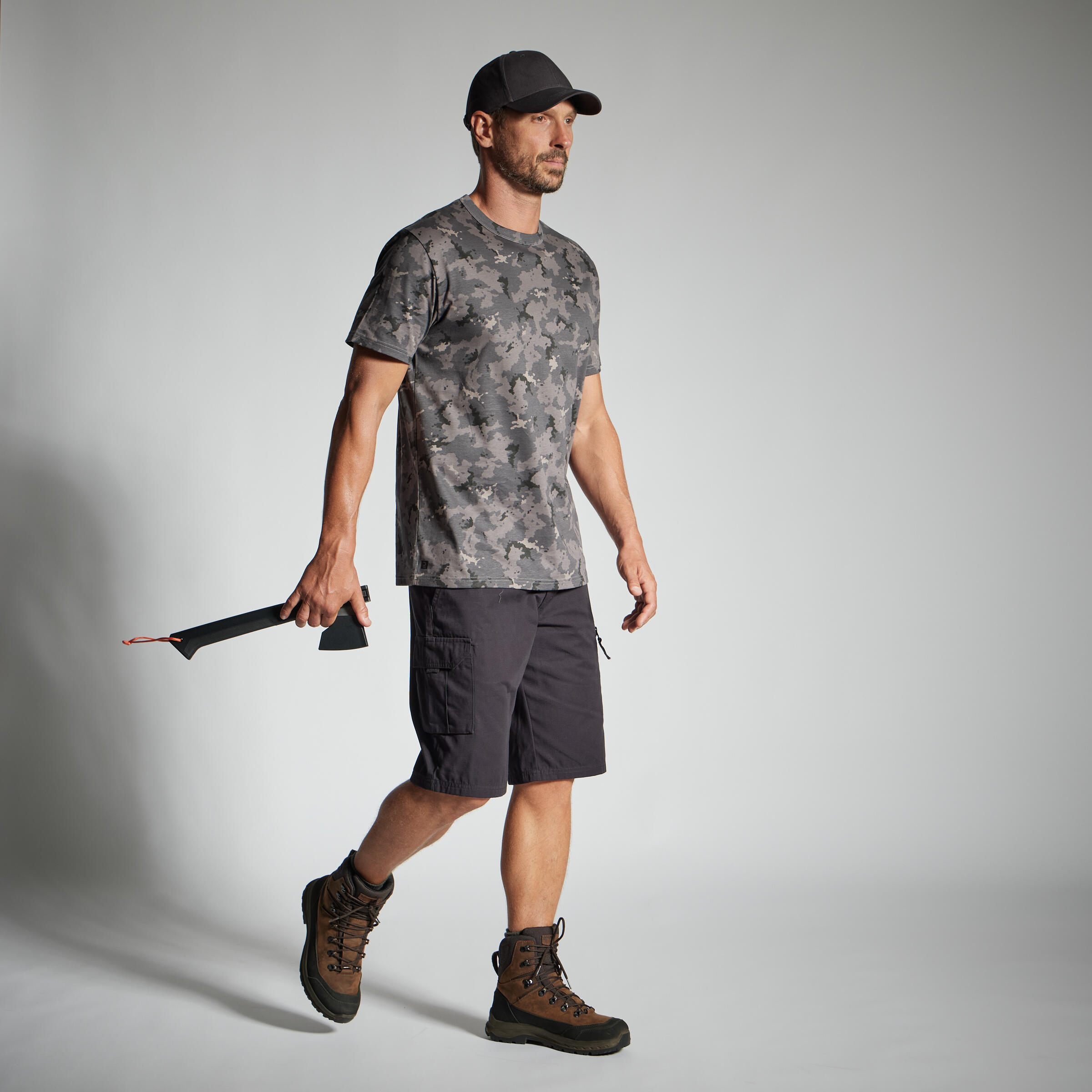 T-SHIRT RESISTANT 100 CAMO ISLAND NERO