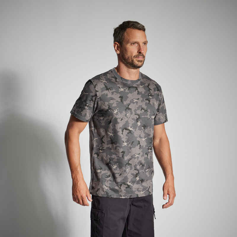 T-Shirt Island 100 Camouflage strapazierfähig schwarz