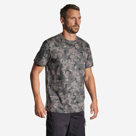 T-SHIRT BERDAYA TAHAN TINGGI 100 CAMO ISLAND HITAM