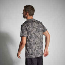 T-SHIRT DURABLE 100 CAMO ISLAND BLACK