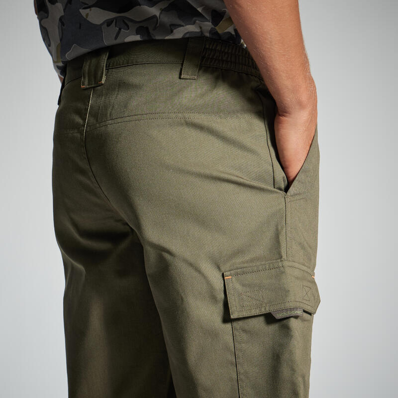Bermuda Pantalon Corto De Caza Hombre Solognac 100 Verde