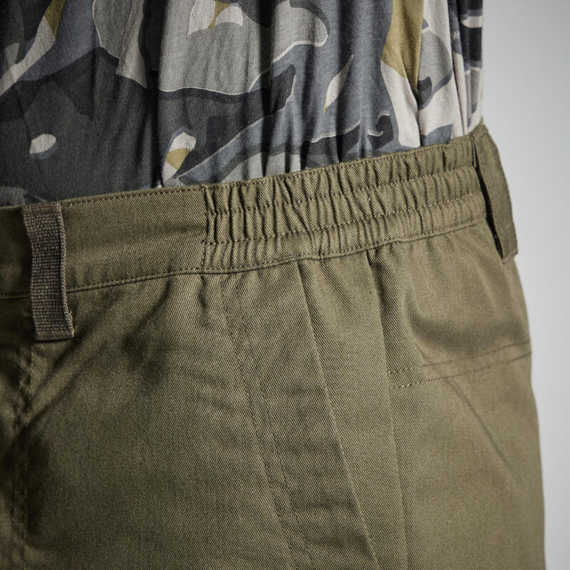 Bermuda Pantalon Corto De Caza Hombre Solognac 100 Verde