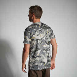 T-SHIRT DURABLE 100 CAMO WOODLAND GREY